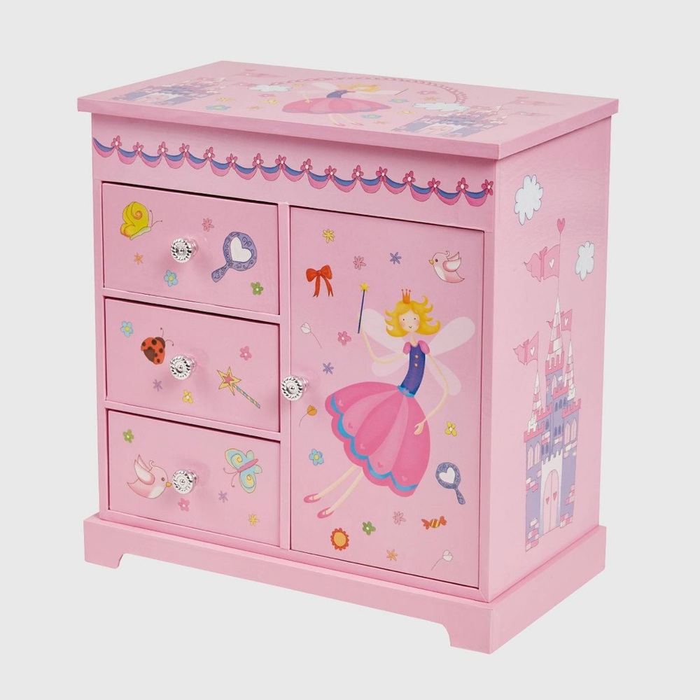 Pink Fairy Princess Jewelry Box